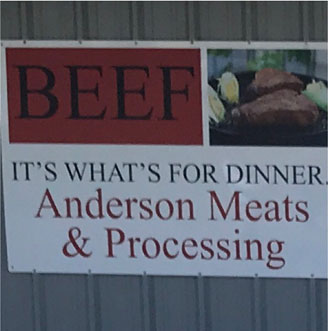beef it's what's for dinner Anderson Meats & Processing